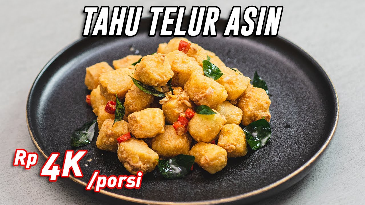 Makanan Cafe !! Resep Tahu Telur Asin [ Tofu Salted Egg ]
