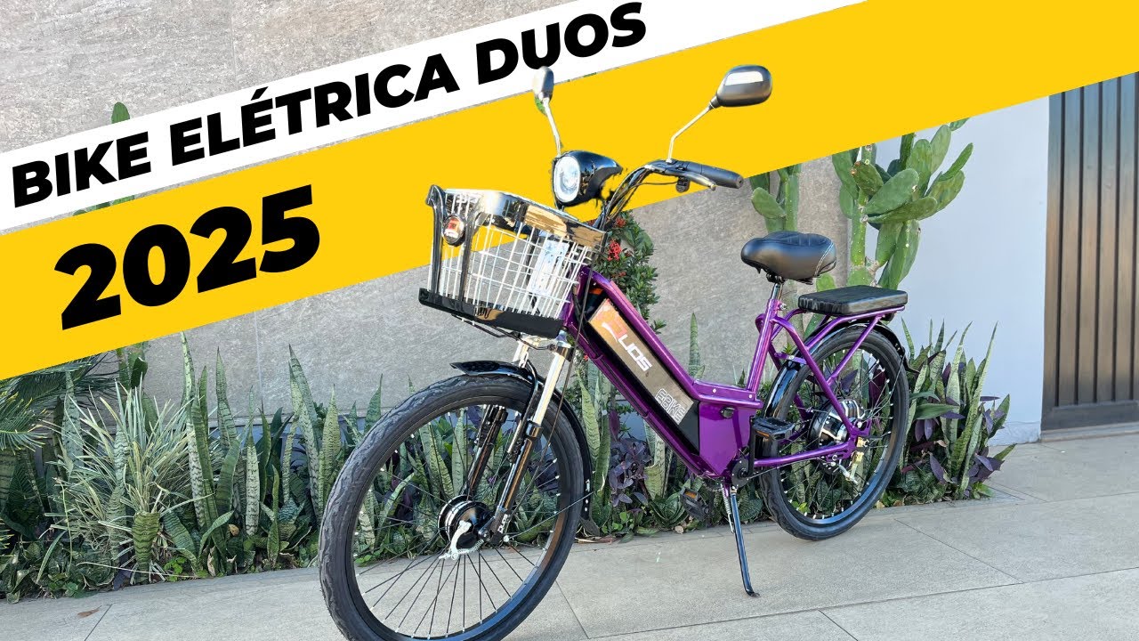 Nova Bicicleta El&eacute;trica Duos Confort 2025 - Mudan&ccedil;as