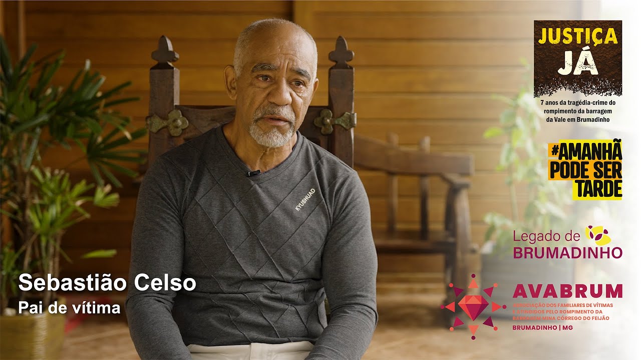 Sebastião Celso sobreviveu ao rompimento da barragem em Brumadinho