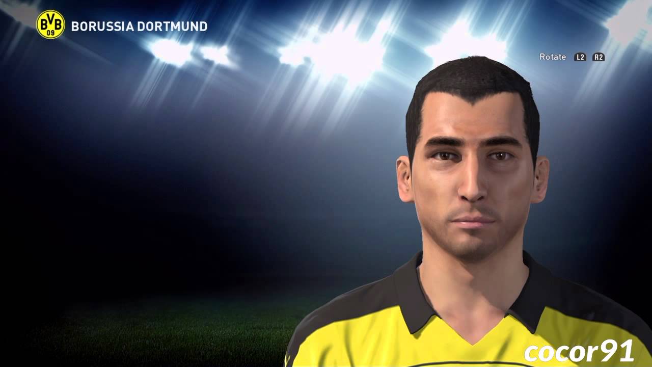 PES 2016 - H. MKHITARYAN face build + stats and skills -PS4