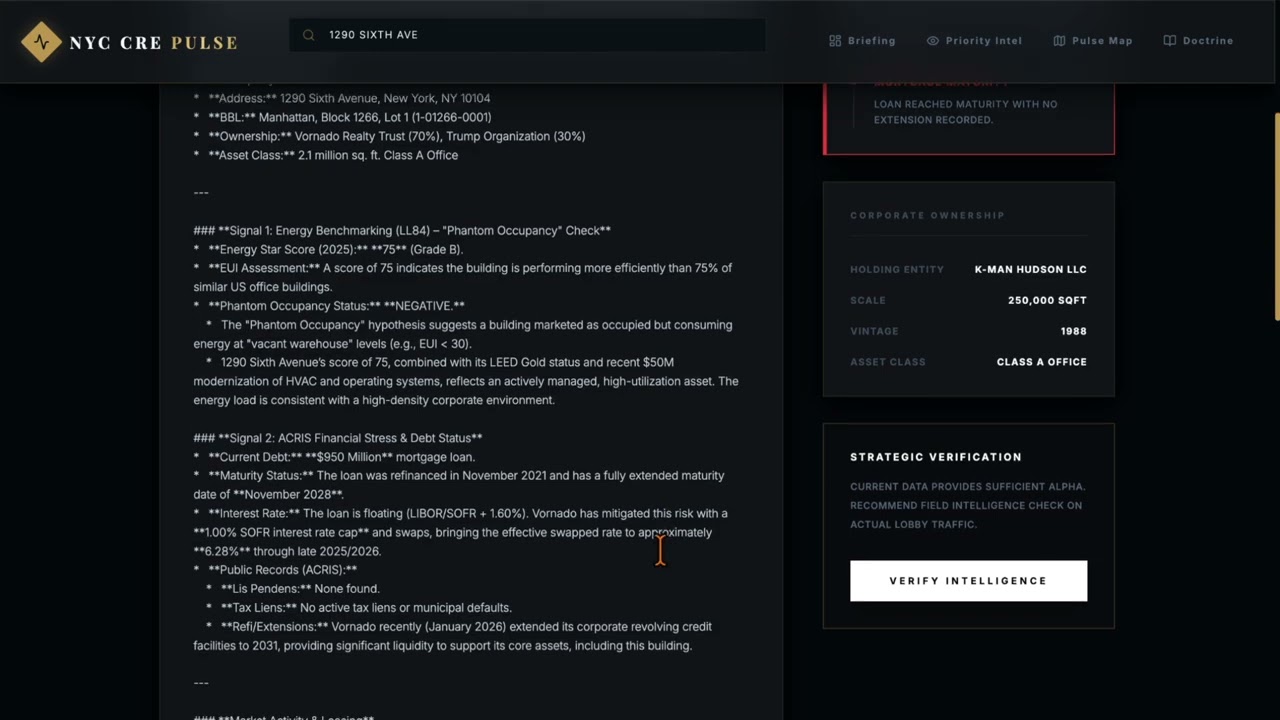 NYC CRE Distress PulseReal Estate Risk Monitoring Dashboard