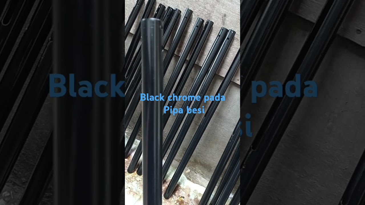 blackchrom pada pipa besi agar tahan karat dan decoratif 