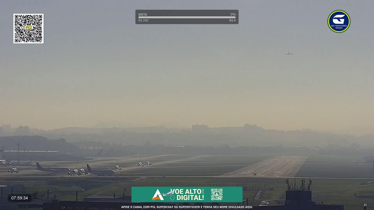 SBGR 10L LIVE - Aeroporto Internacional de São Paulo AO VIVO - GRU Airport - 15/03 Noite