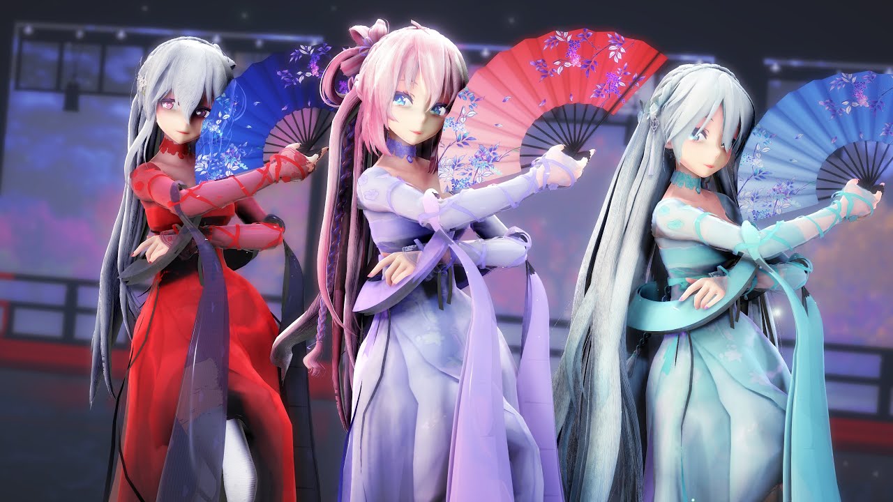 【MMD】響喜乱舞- Kyouki Ranbu-【Luka×Haku×言和】