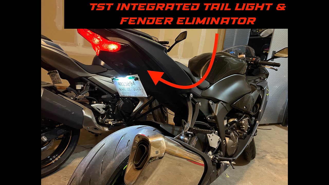 2023 Kawasaki ZX6R integrated tail light and Rear Fender Kit