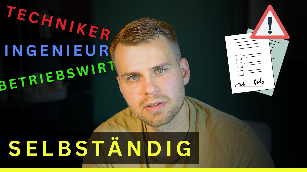 Selbständig als Techniker, Ingenieur, Betriebswirt