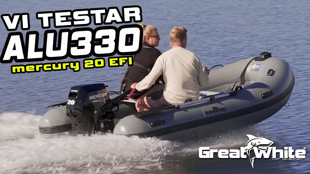 👉 Vi Testar! Hur snabb är ALU330 med 20hk Mercury? Vi kör med både 1 & 2 personer + full genomgång