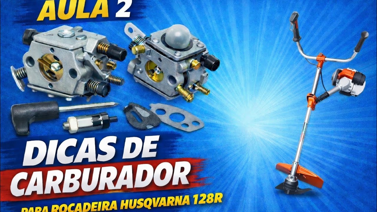 Carburador Rocadeira husqvarna 128 R aula N 2