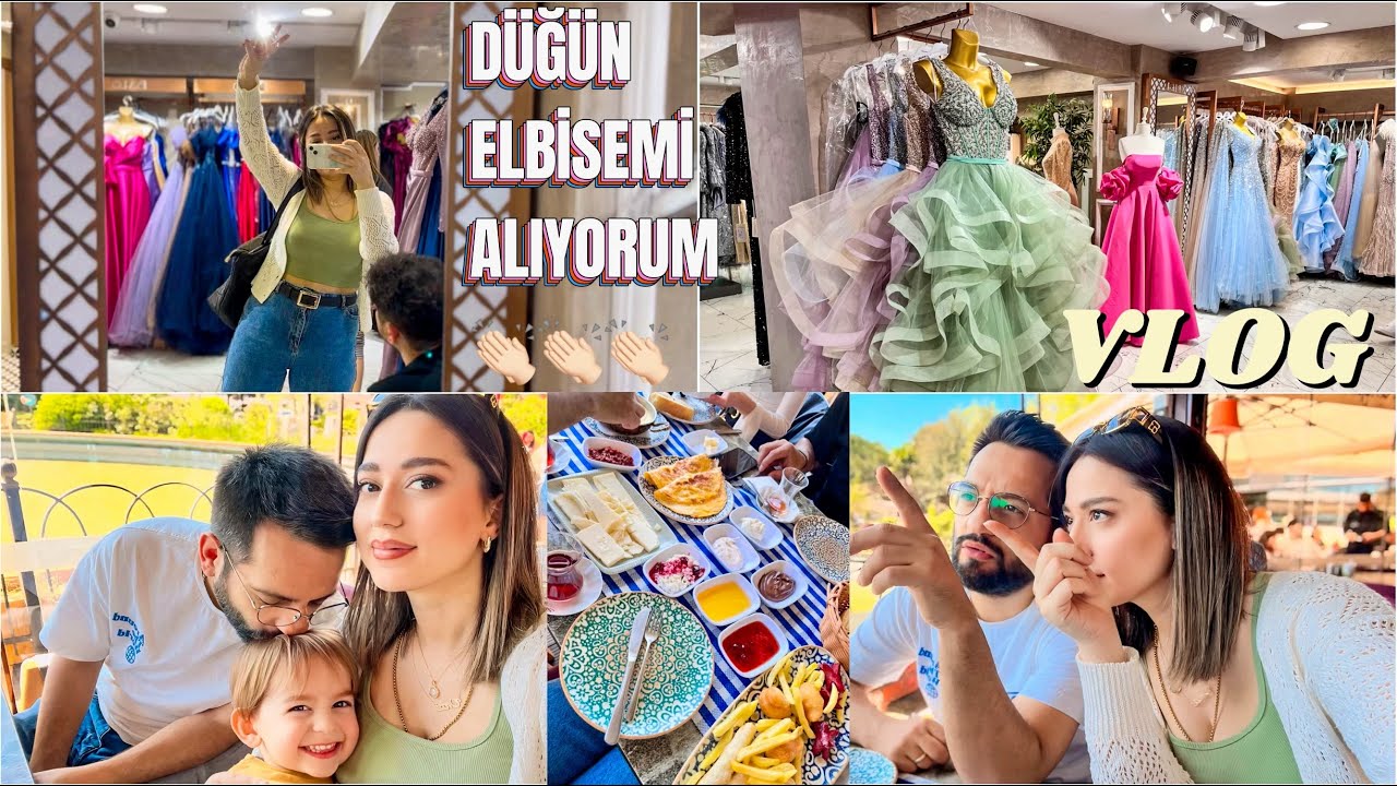 DÜĞÜN ELBİSEMİ ALIYORUZ👗KAMPA GİRDİM🤙🏻 GİTTİ SAÇLARI🥹 HEP BİRLİKTE PAZAR KAHVALTISI🍳GÜNLÜK VLOG