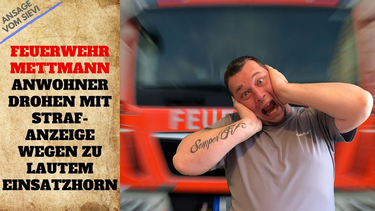 Feuerwehr Mettmann - Anwohner drohen mit Strafanzeige wegen zu lautem Einsatzhorn
