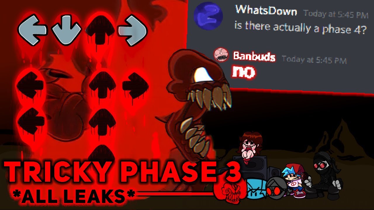 Tricky Phase 3 *ALL LEAKS* (BANBUDS DEBUNKS PHASE 4) - Friday Night Funkin'