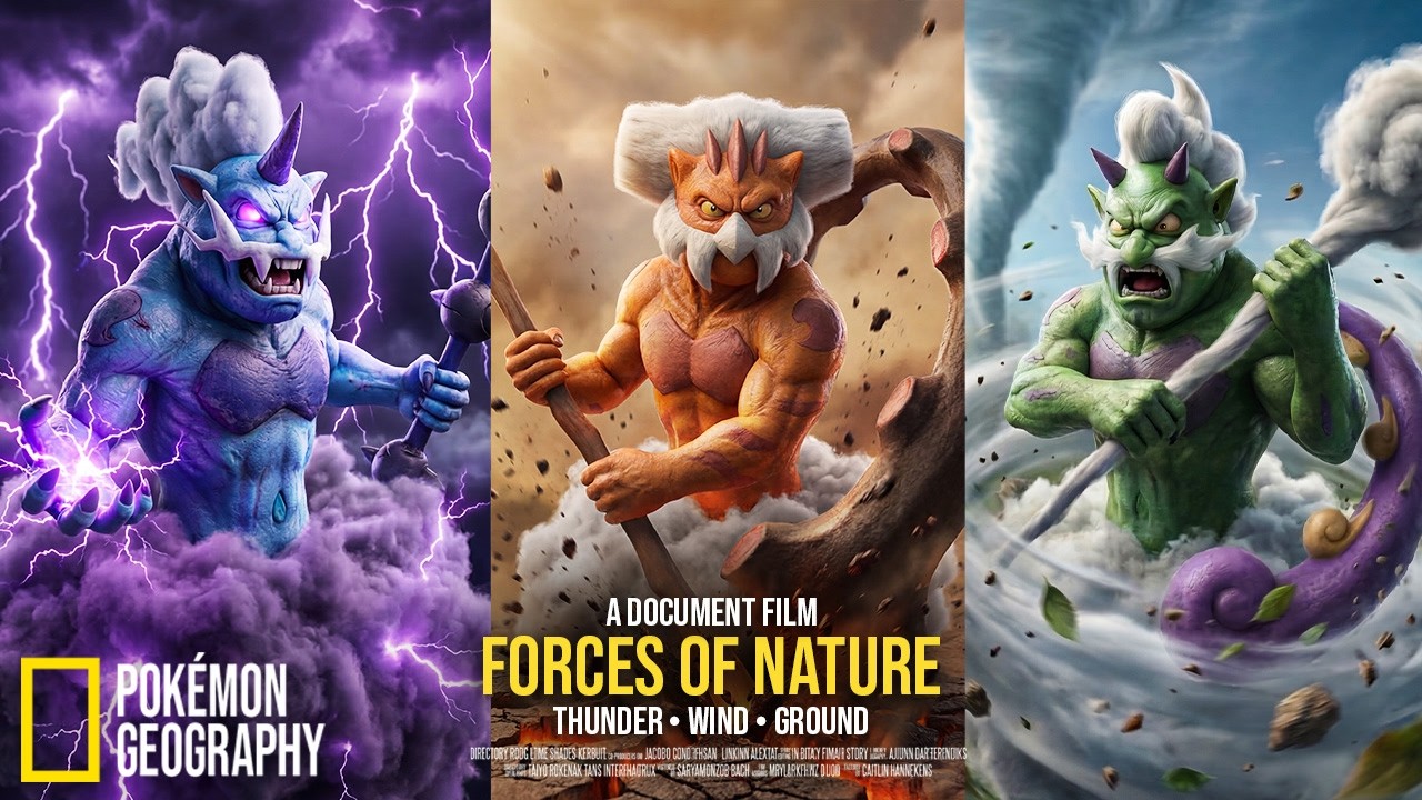 NatGeo Planet: Forces of Nature | Thunder, Wind, and Ground - The Unova Trinity (Real-Life Pokémon)