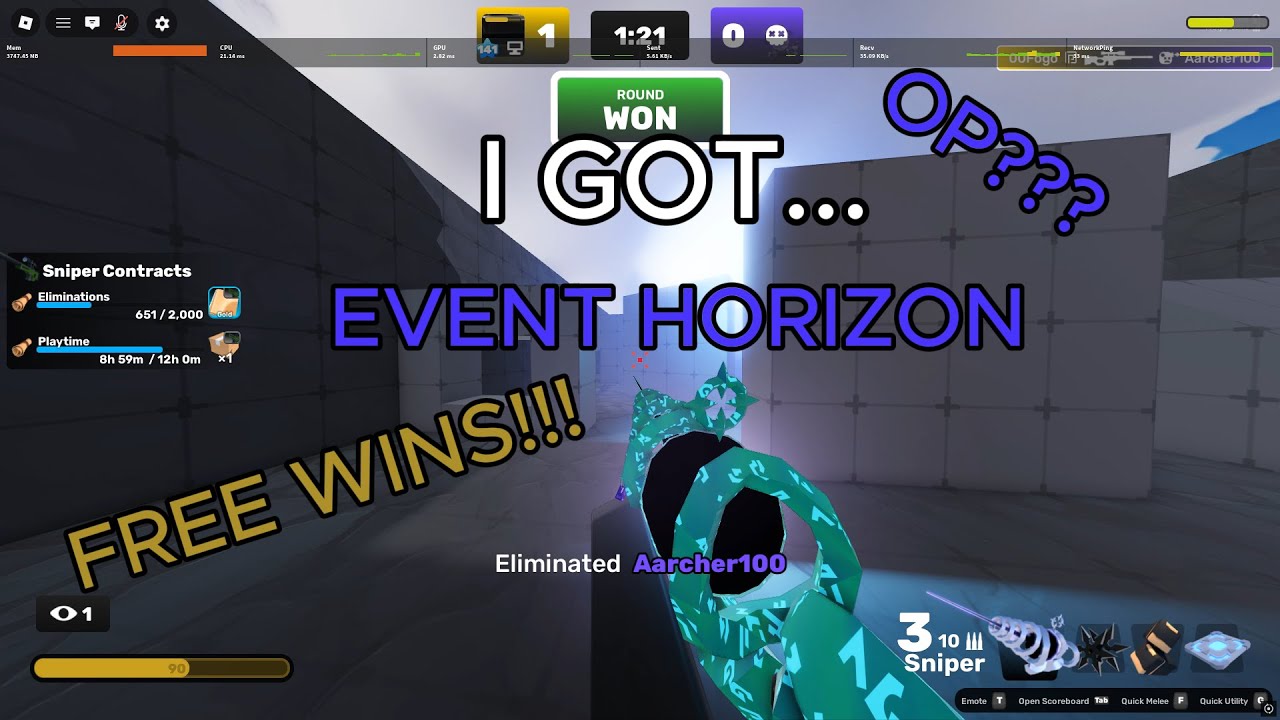 I got... EVENT HORIZON (Roblox rivals gameplay + showcase)