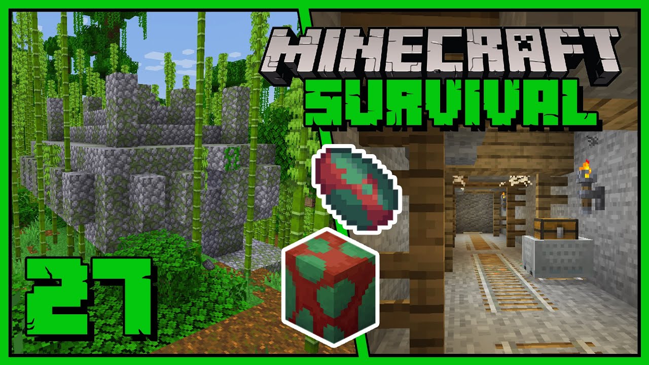 Minecraft 1.20 - jajo niuchacza, świątynia w dżungli i opuszczona kopalnia | Survival i Poradnik #27