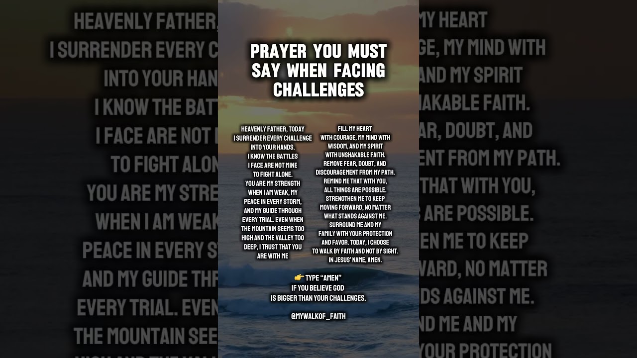Overcoming Challenges with Faith 🙏 A Powerful Prayer for Strength