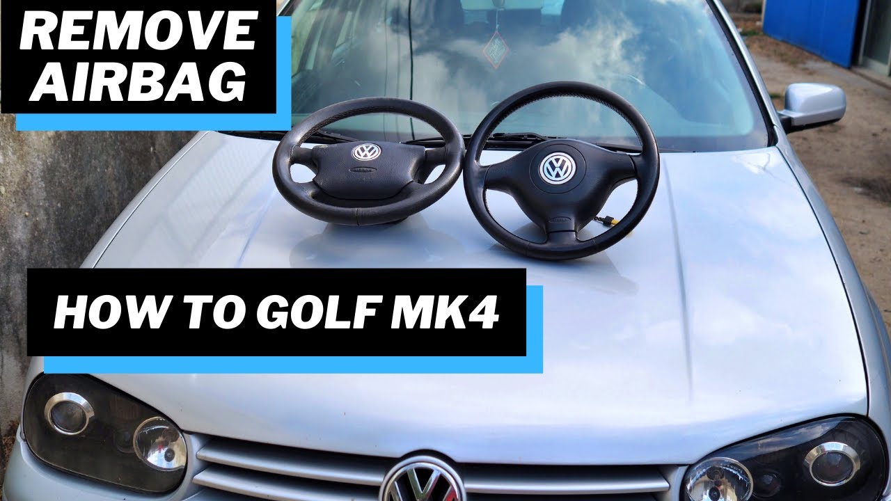Golf mk4 Как снять подушку безопасности на рулевом колесе