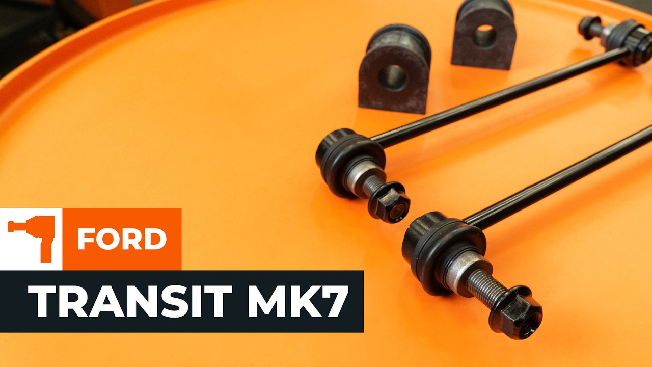 Cómo sustituirir: bieletas de barra estabilizadora, delantera, FORD TRANSIT MK7 [TUTORIAL AUTODOC]