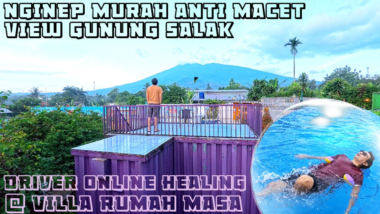 NGINEP MURAH BEBAS MACET ANTI TANJAKAN CURAM VIEW GUNUNG SALAK DI VILLA RUMAH MASA CIJERUK BOGOR