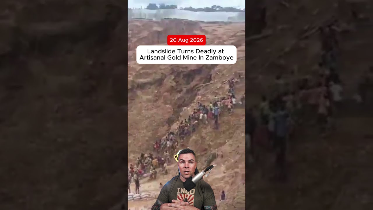 Смертоносный оползень на кустарном золотом руднике в Замбойе на западе Центральноафриканской Респ...