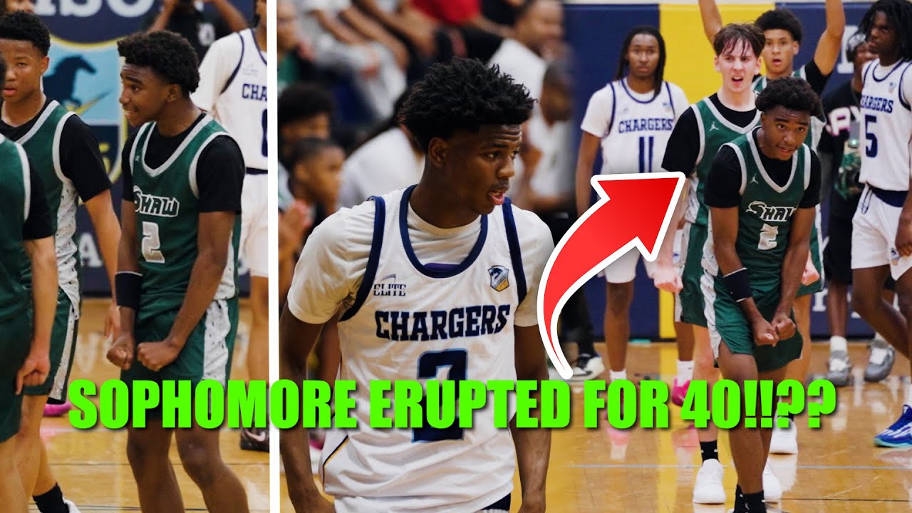 SOPHOMORE ERUPTED FOR 40 AGAINST TOP TEAM IN THE STATE!!Madison Prep vs Archbishop Shaw#legitbuckets
