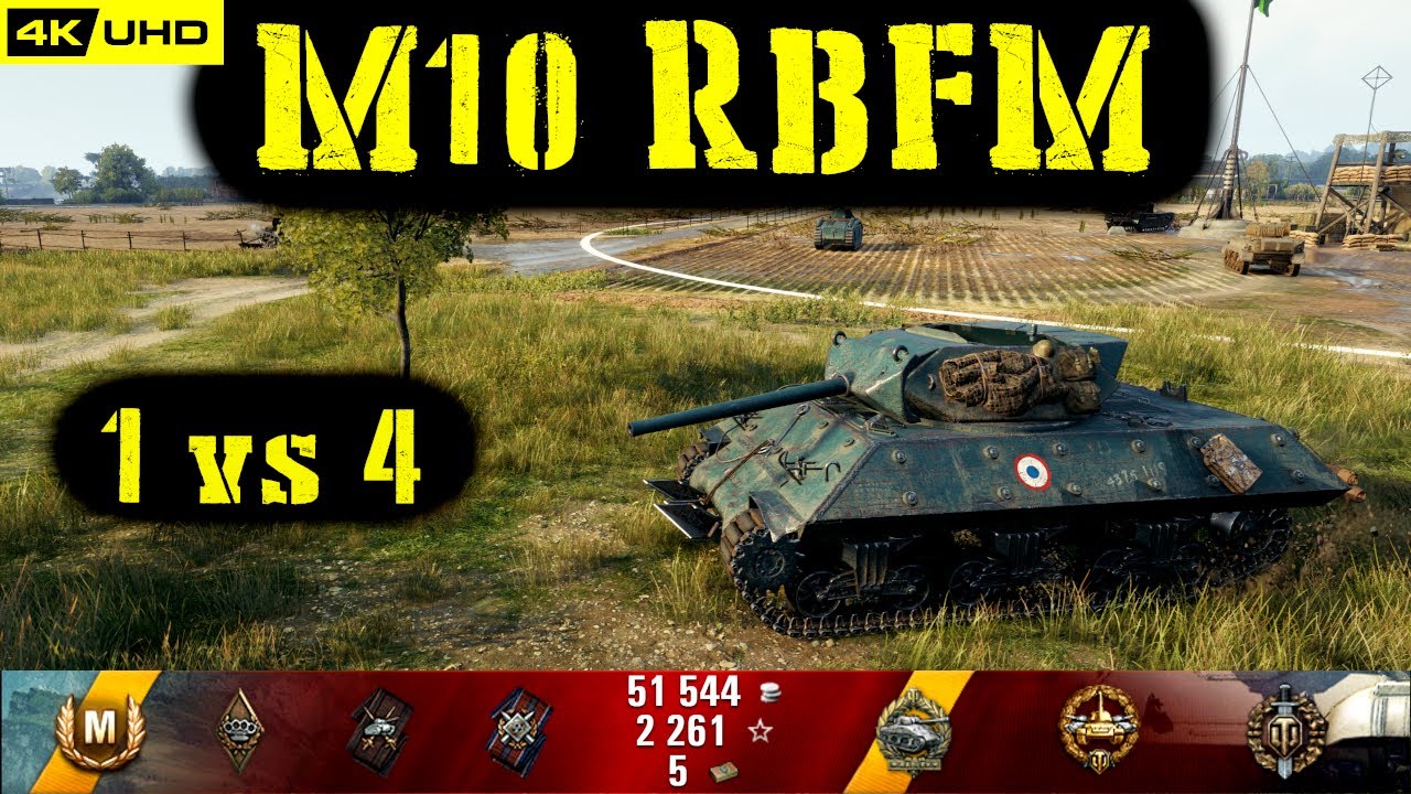 World of Tanks M10 RBFM Replay - 8 Kills 2.8K DMG(Patch 1.6.1)