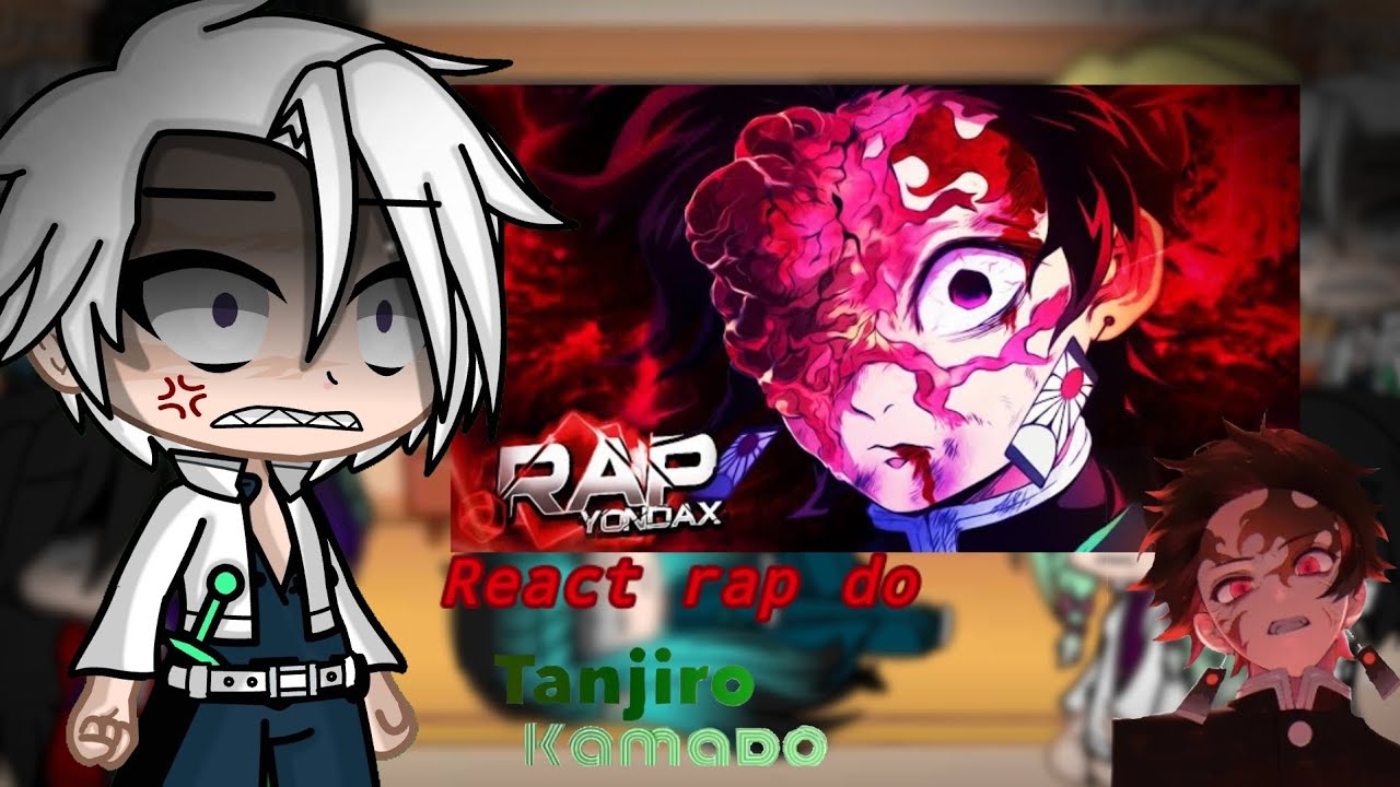 Os hashiras reagindo ao rap do Tanjiro demon king