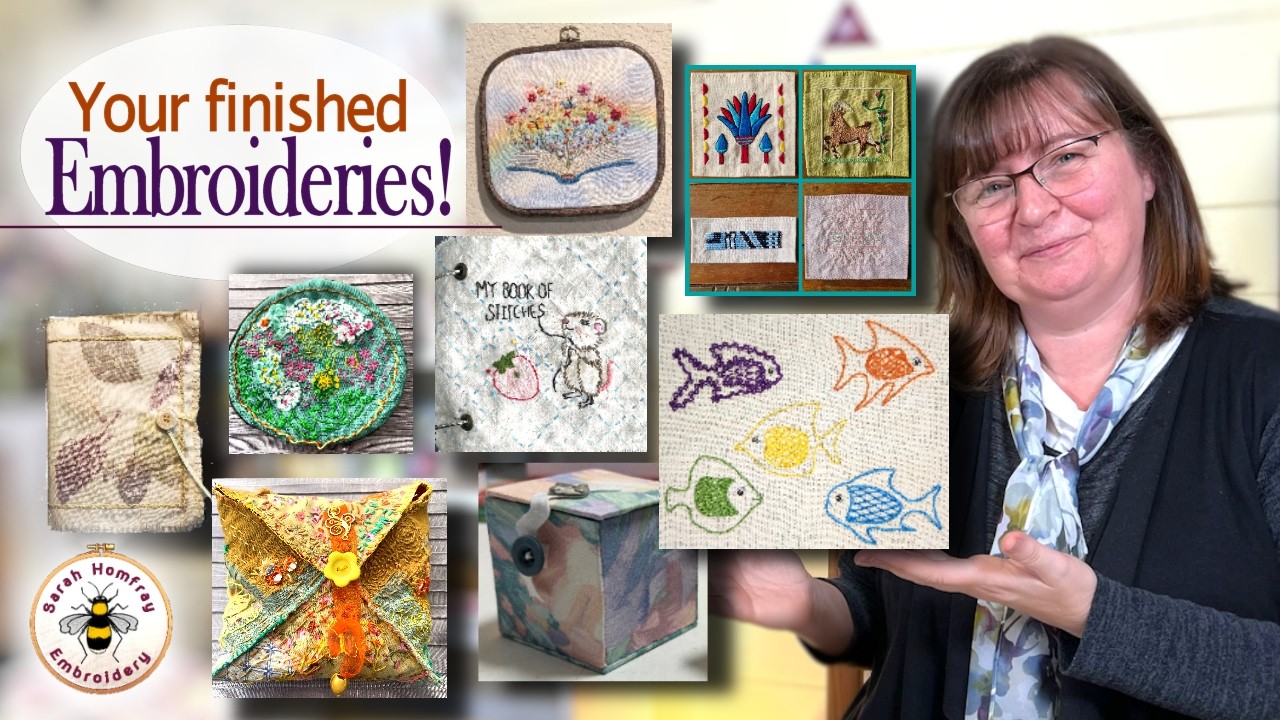 Your finished embroideries and a look ahead to videos coming in 2026!