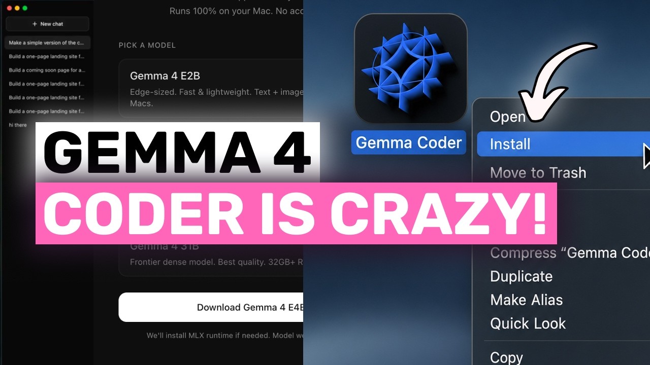 Официальное настольное приложение Gemma 4 Coder от Google: это БЕСПЛАТНОЕ и локальное приложение ...