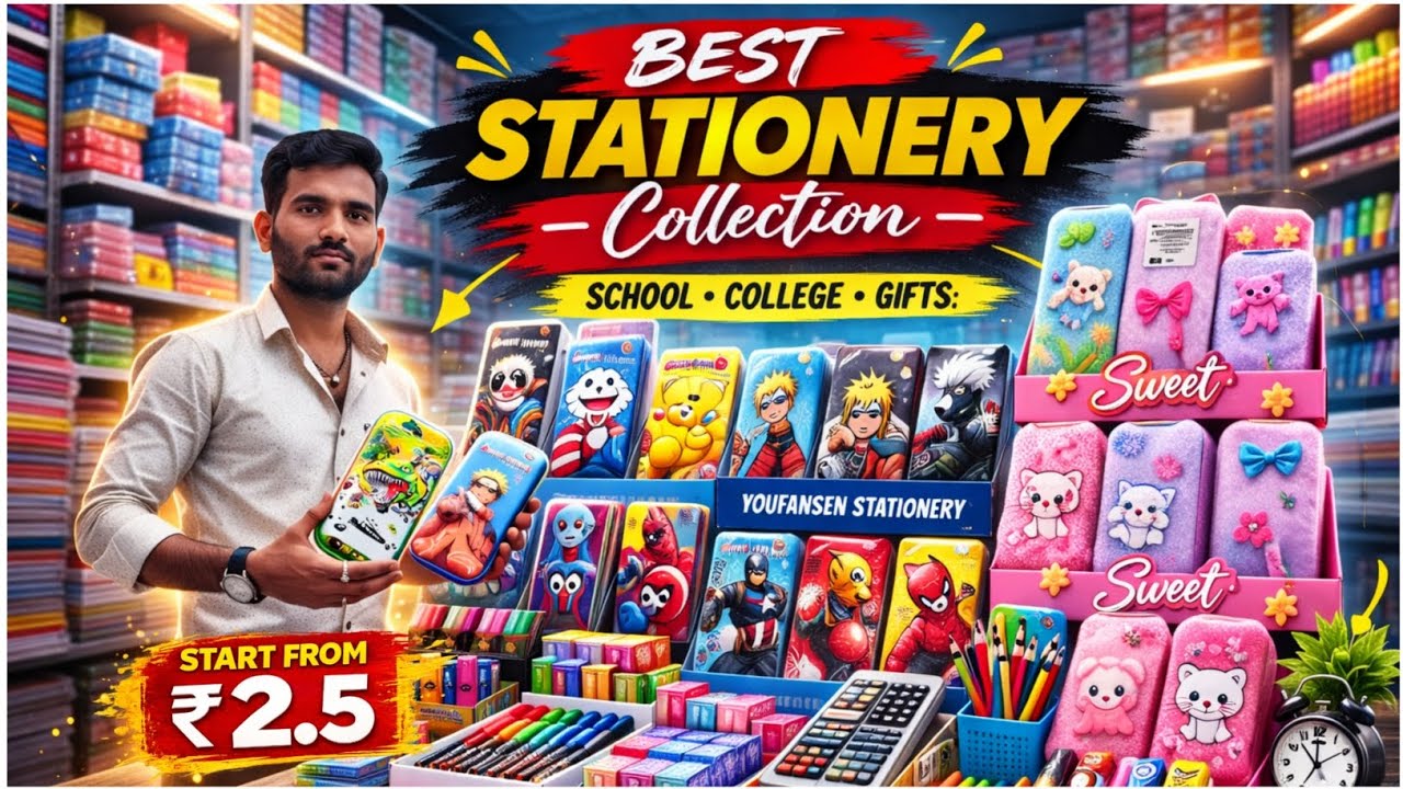 🔥School & Office Stationery Wholesale Dealer – Tamil Nadu | Chennai Shopping 