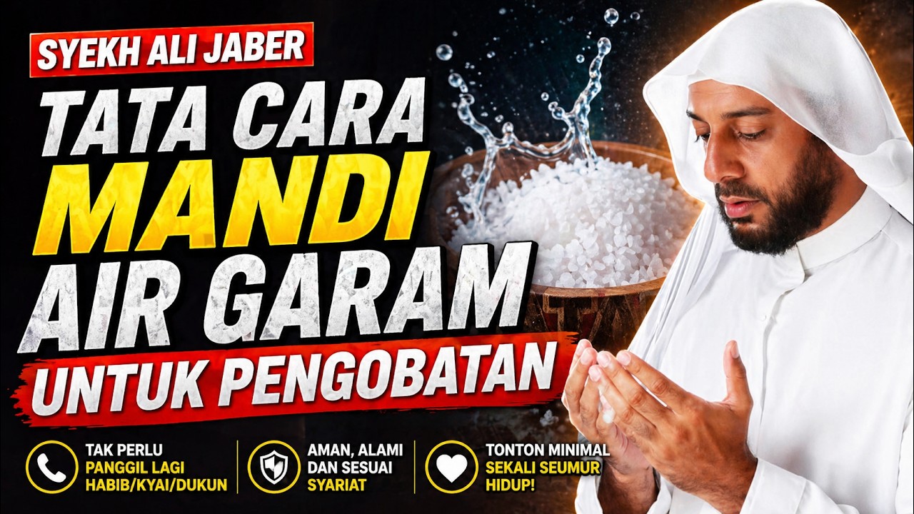 Tata Cara Mandi Air Garam Untuk Pengobatan dari Syekh Ali Jaber