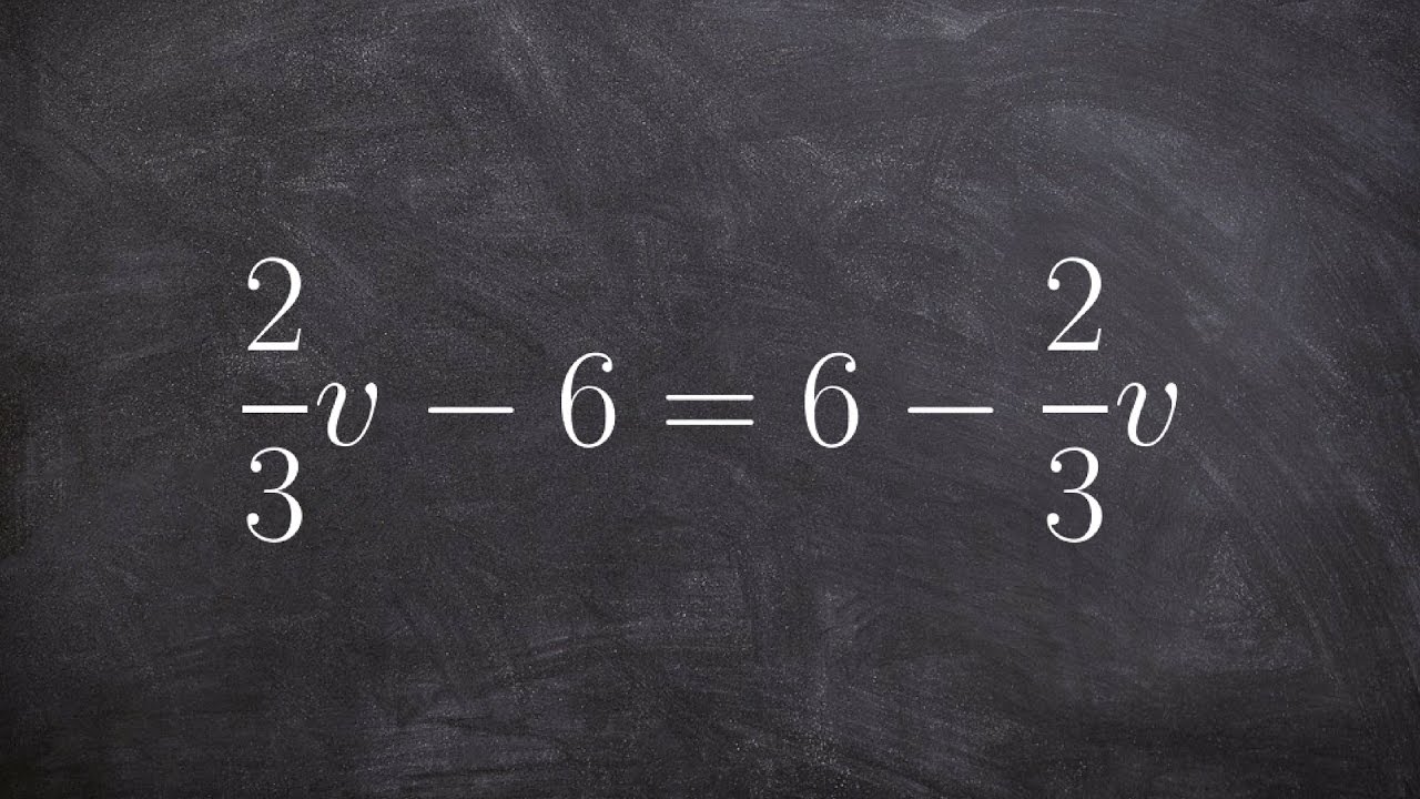 How to solve a multi step equation with fractions