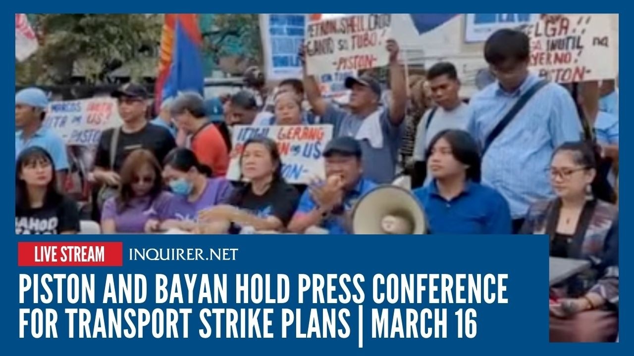 LIVE: PISTON and BAYAN hold press conference for transport strike plans | March 16