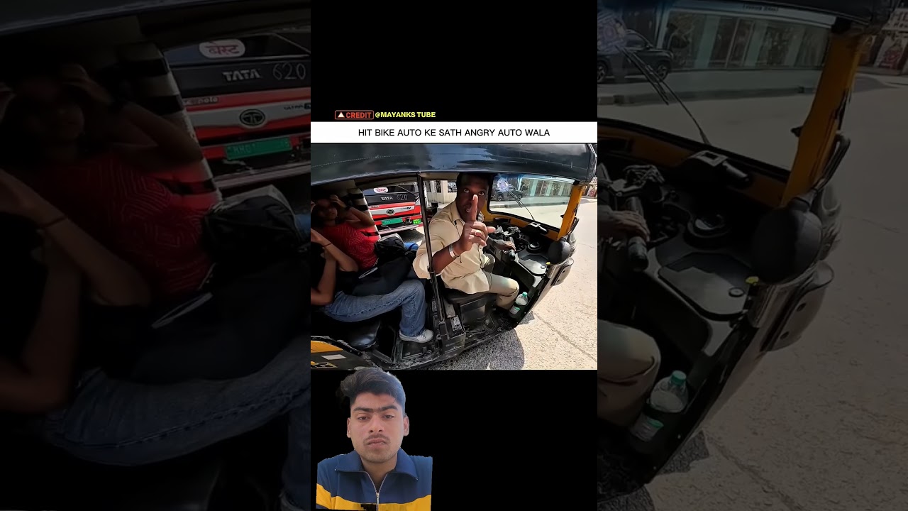hit Bike Angry Auto Driver 😠😔 #bikerider #automobile #kawasaki10r #reaction #roadrage