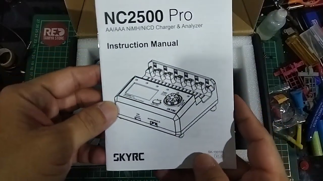 unboxing review charger skyrc nc 2500 pro alat casan terbaik baterai balap tamiya sky rc nc2500 red