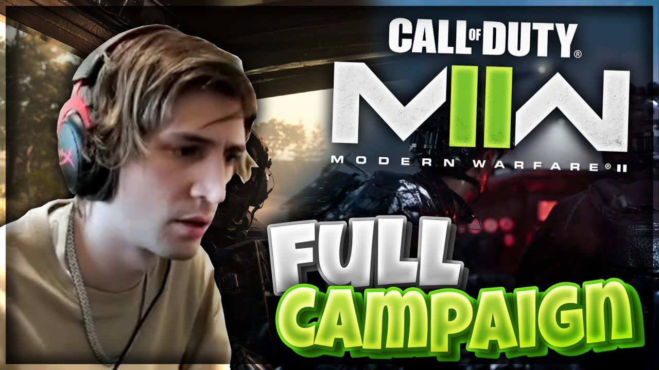 xQc Plays Call of Duty: Modern Warfare II | Full Campaign (with chat)