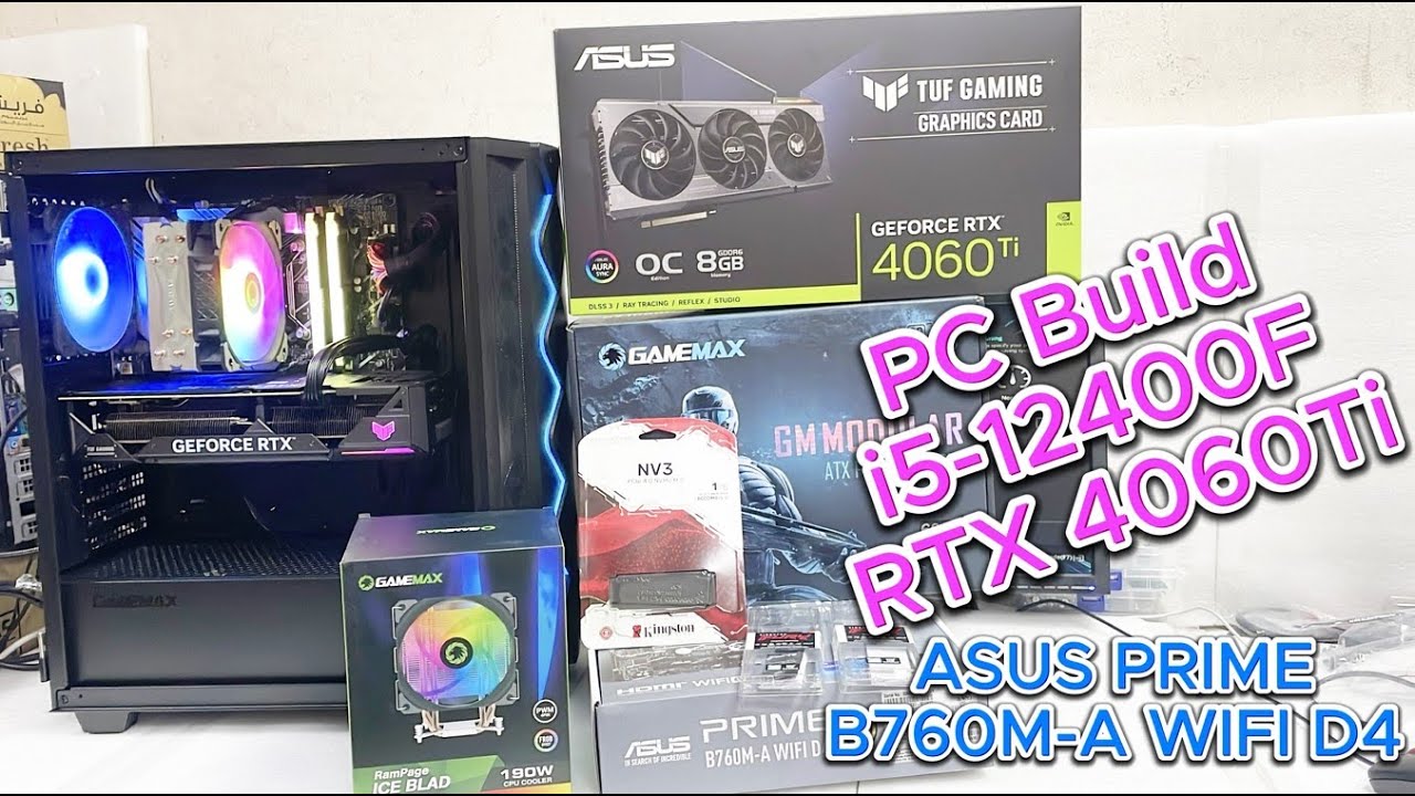 PC Build RTX 4060Ti i5-12400F | ASUS PRIME B760M-A WIFI D4 | Step-by-Step Assembly A PC