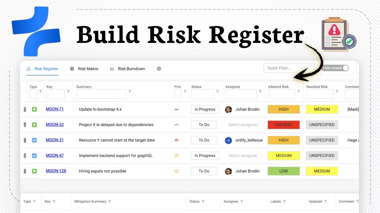How to Create a Risk Register in Confluence (manage risk log)