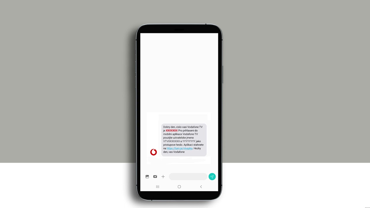 Přihlášení do Můj Vodafone pomocí čísla Vodafone TV
