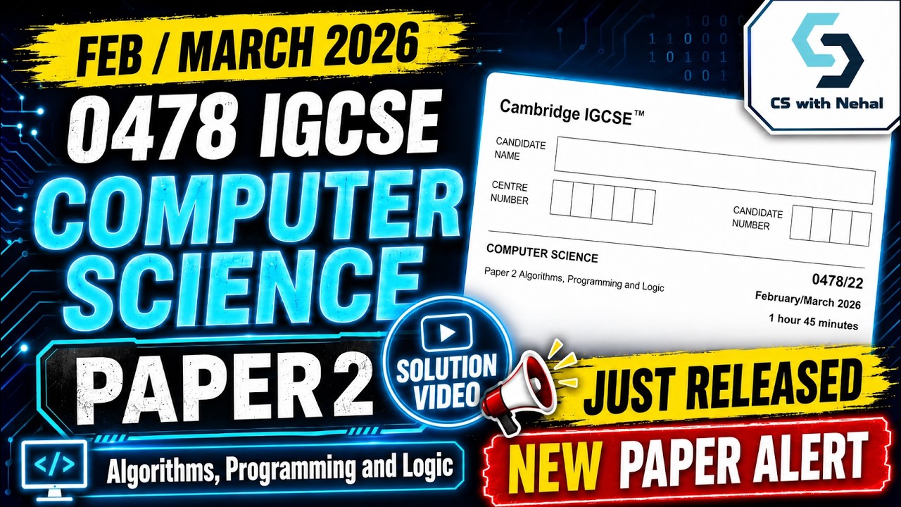 IGCSE Computer Science 0478, вариант 2 &ndash; февраль/март 2016, решение | Cambridge | O Level 2210 | ...