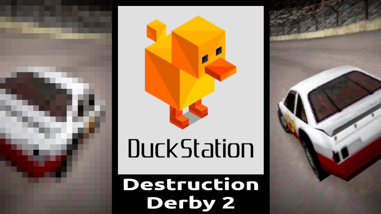 Самые красивые настройки для Destruction Derby 2 в DuckStation — Сравнение настроек