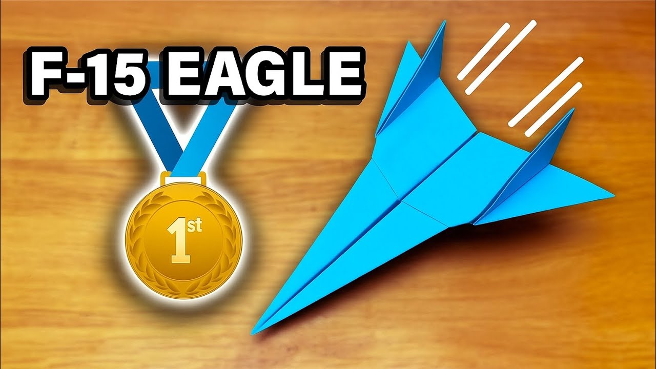 F15 EAGLE KAGITTAN ORİGAMI UÇAK YAPIMI#origami #paper #trending #diy #komik 