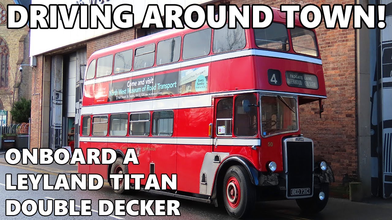 ONBOARD SOUND of a 1965 Leyland Titan double decker bus!