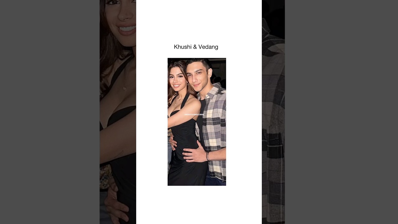 they are always together..isn't it cute?😉😍❤#shortsfeed #vedangraina #viral #khushikapoor