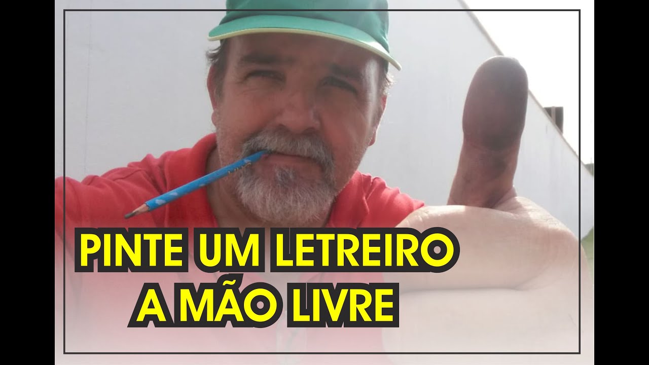 Letreiro a mão livre