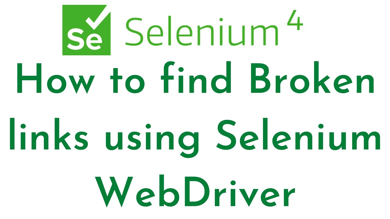 How to find Broken links using Selenium WebDriver | Selenium Broken Links | Selenium Tutorials