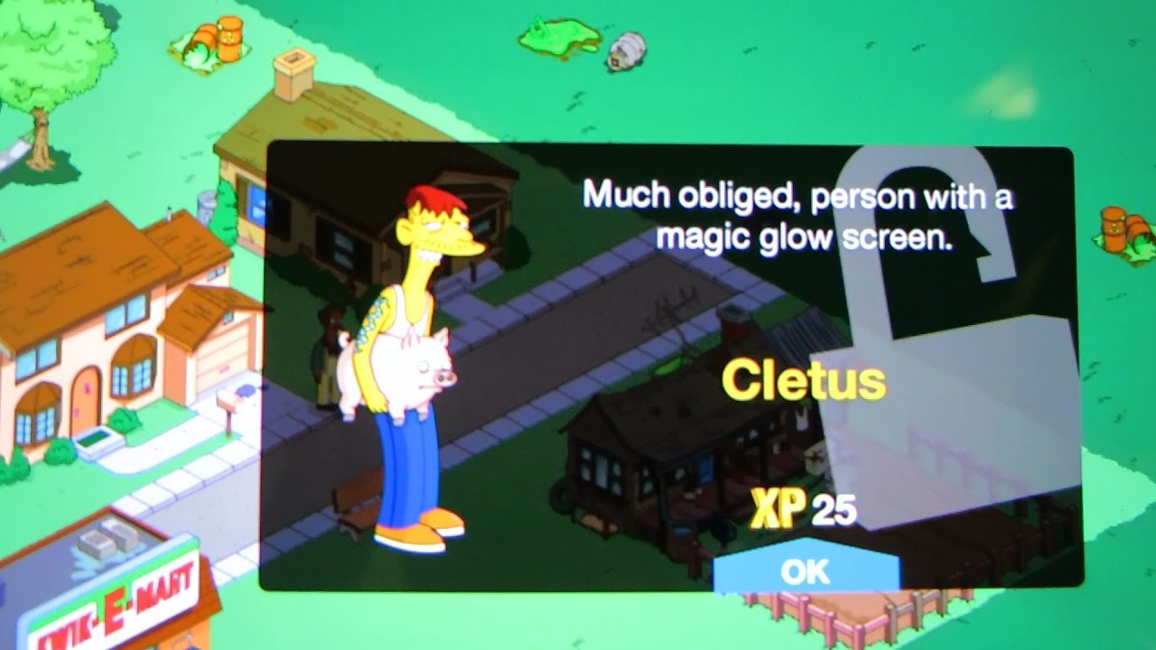 The Simpsons Tapped Out # 3 Cletus Spuckler