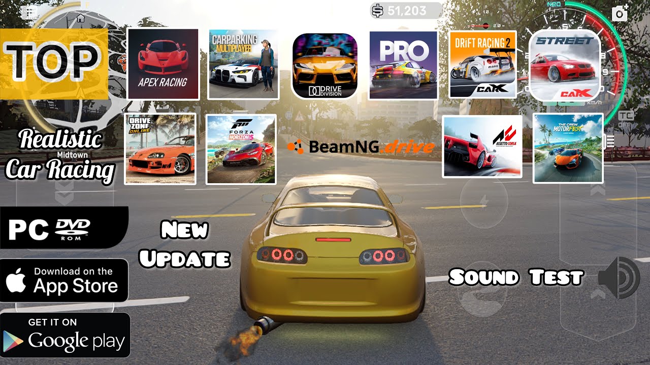 TOP Realistic Racing Games | SUPRA MK4 Sound Test | Android/iOS/PC | Best Car Racing Games of 2023