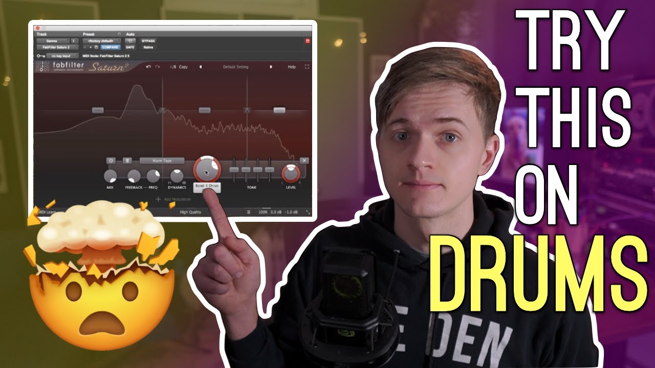 FabFilter Saturn DRUM Mixing Trick You NEED To Try!