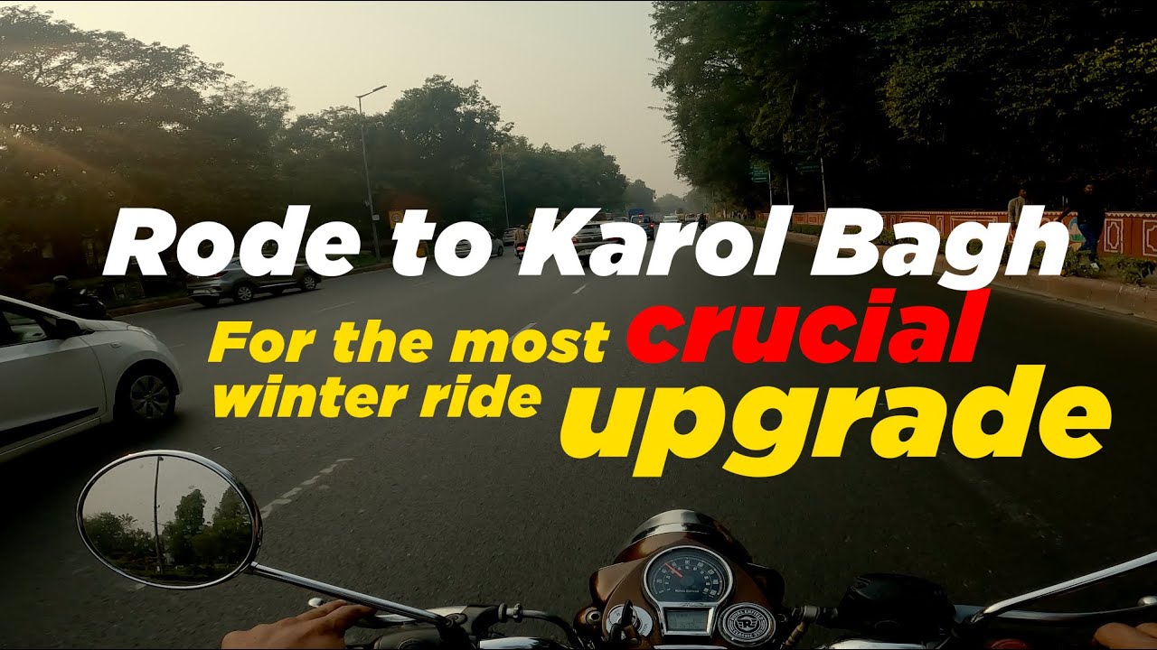 The most important modification for winter riding in the mountains I Delhi streets in 4 K.