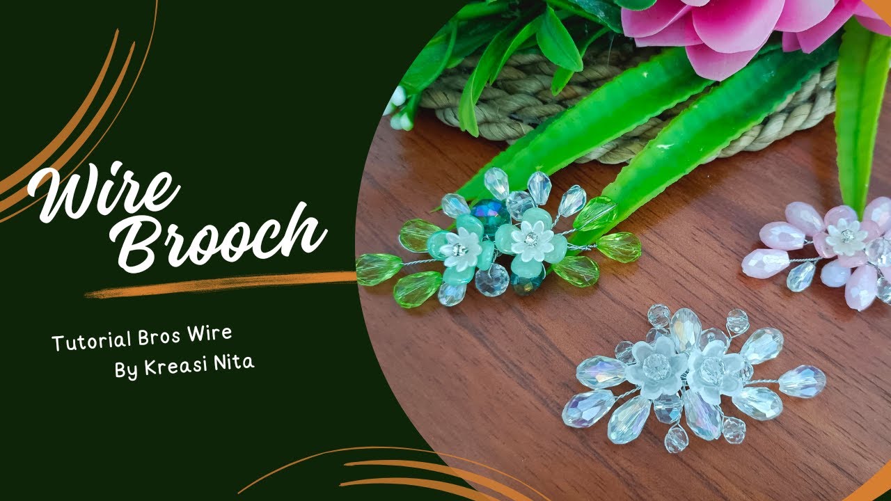 DIY / Wire Brooch Tutorial / Tutorial Bros Wire Mix Crystal
